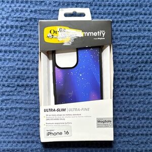 OtterBox iPhone 16 Symmetry Series Case - Nebula Night Black